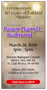 40 YEARS OF MINISTRY VERTICAL BANNER